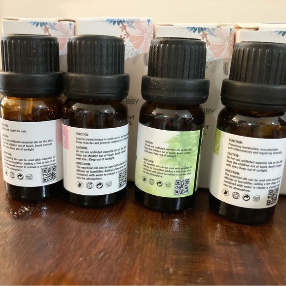 NWT Essential Oils Organic Plant Oils Bundle 7 Bottles - Picture 7 of 8